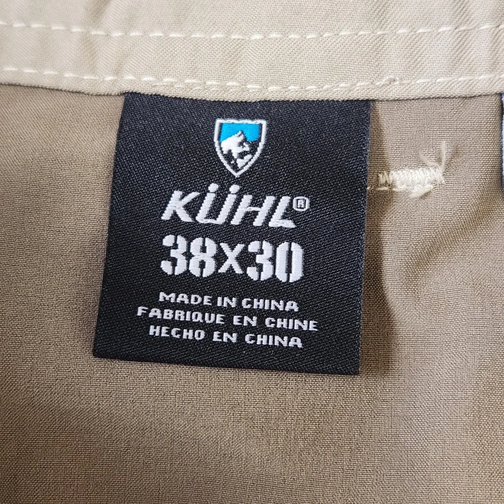 Kuhl Liberator Convertible‎ Stealth Pants Mens 38x30 Khaki Tan Hiking Zip Off